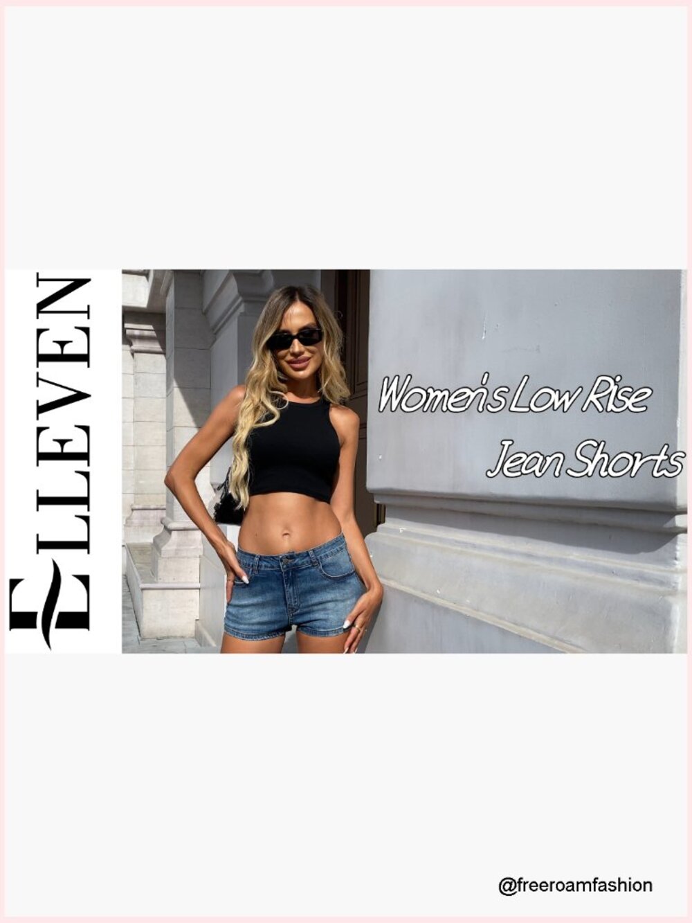 High Stretchy Low Rise Jean Shorts Women Y2K Mini Denim - Picture 7 of 7